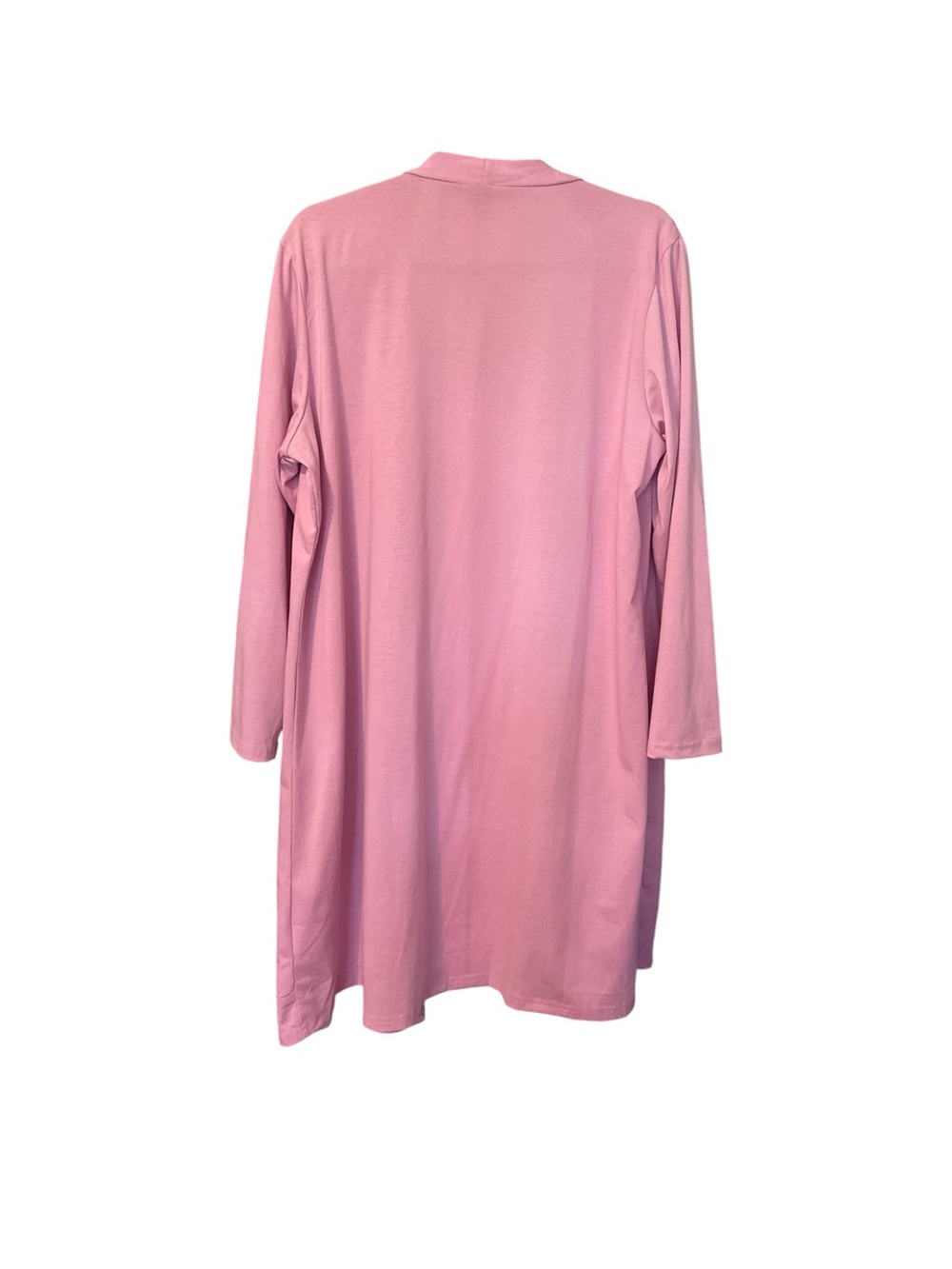 EMERY ROSE PINK LONG BUTTON CARDIGAN - Picture 2 of 5